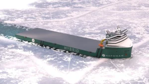 An Nordmar ship in the arctic